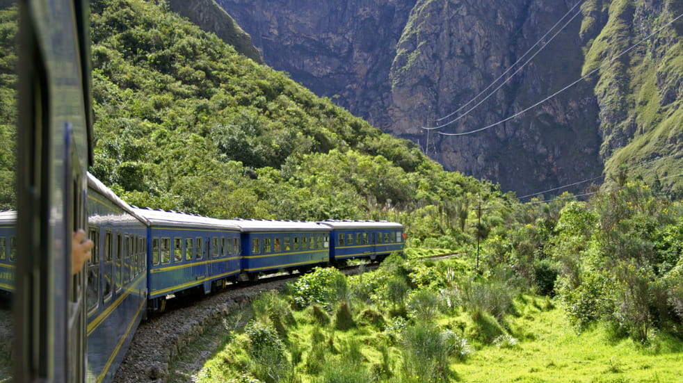 Peruvian train journey Andes